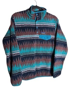 Patagonia Synchilla Snap T Fleece Pullover in Laughing Waters size Small
